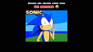 O SONIC NÃO QUIS CASAR COM A AMY ROSE 😂😂😂 #shorts #animation