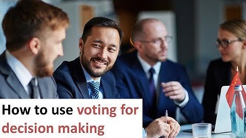 Management Consulting Frameworks – How to use voting for decision making