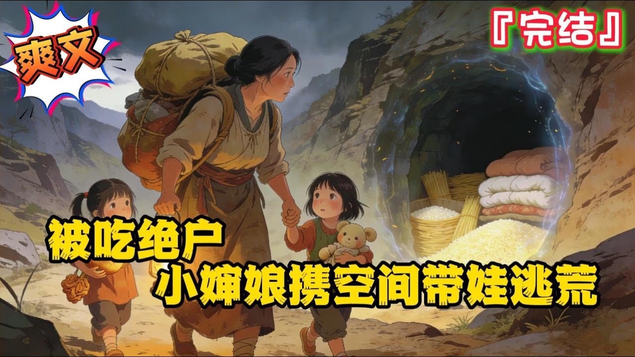 完结《被吃绝户，小婶娘携空间带娃逃荒》林云玥一朝穿越回古代，在这个物资匮乏的大麓朝，她带着空间里满满的物资，还有两个女儿走上逃荒路… 