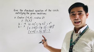 Circles | Problems 1 and 2 | Senior High School Pre - Calculus | Judd Hernandez