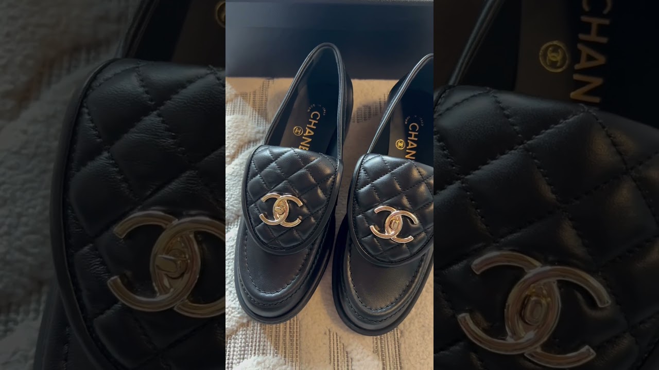 Chanel loafers unboxing 🖤