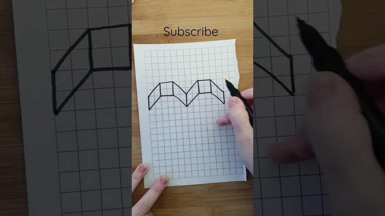 How  to draw a heart. 3d pixel art. 
