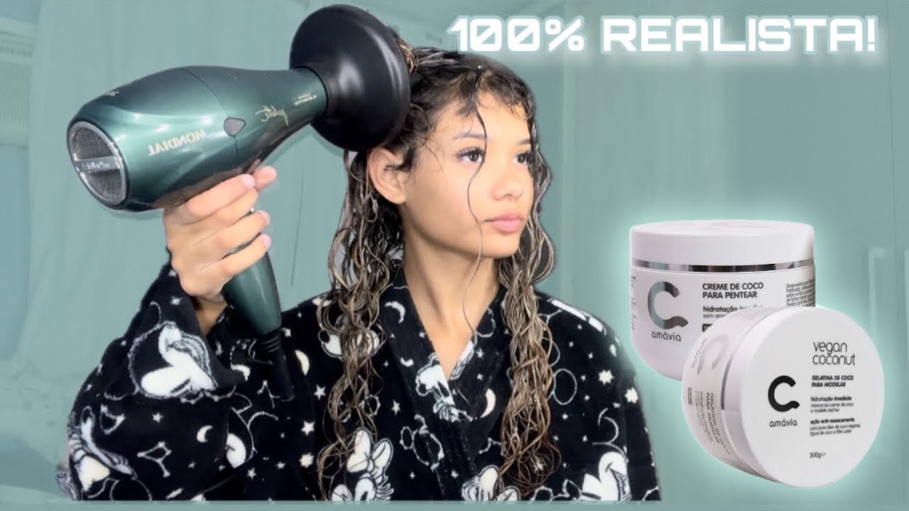 Testando o creme da Amávia no meu cabelo!