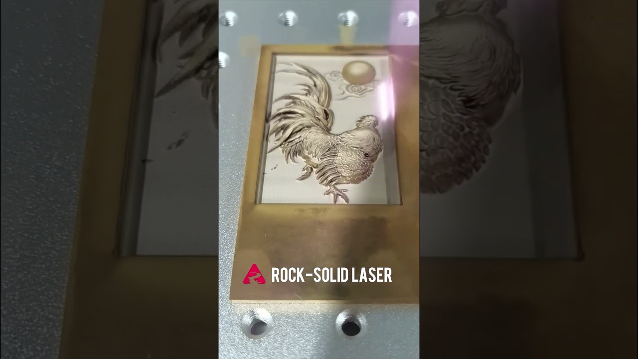 Brass deep engraving by 60w fiber laser 