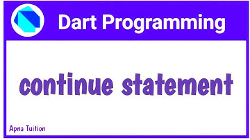 Continue Statement In Dart | Hindi | Dart For Flutter | Vivek Lodh