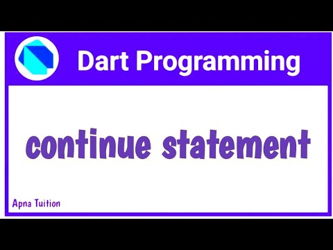 Continue Statement In Dart | Hindi | Dart For Flutter | Vivek Lodh