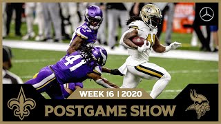 Saints-Vikings Postgame Show | Week 16 2020 | Dome @ Home LIVE