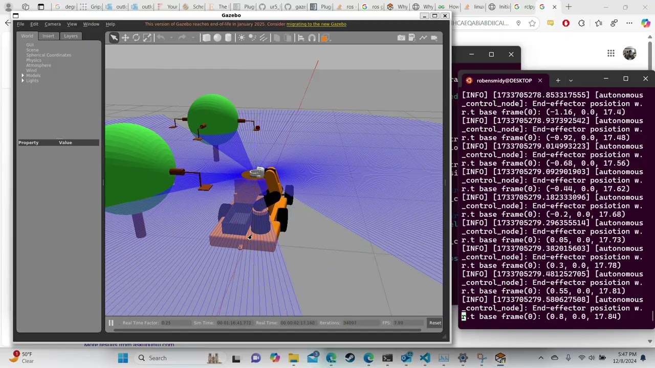 7DoF Agricultural Robot Modelling