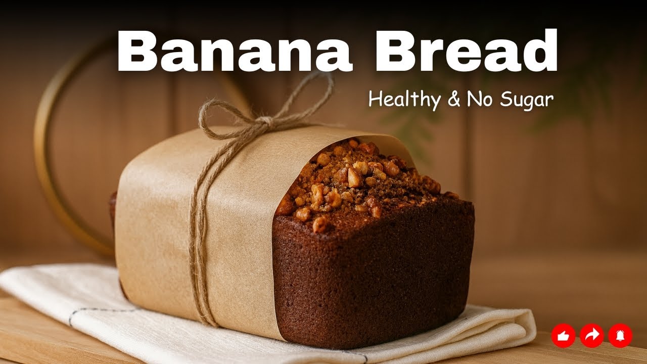 banana bread recipe | Healthy & Easy Banana Bread with Oats🍌🍞