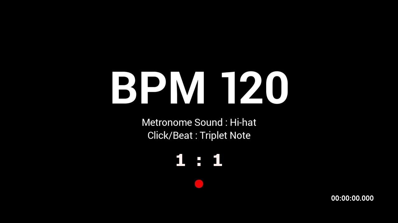 Metronome BPM 120 / Hihat / Triplet YouTube