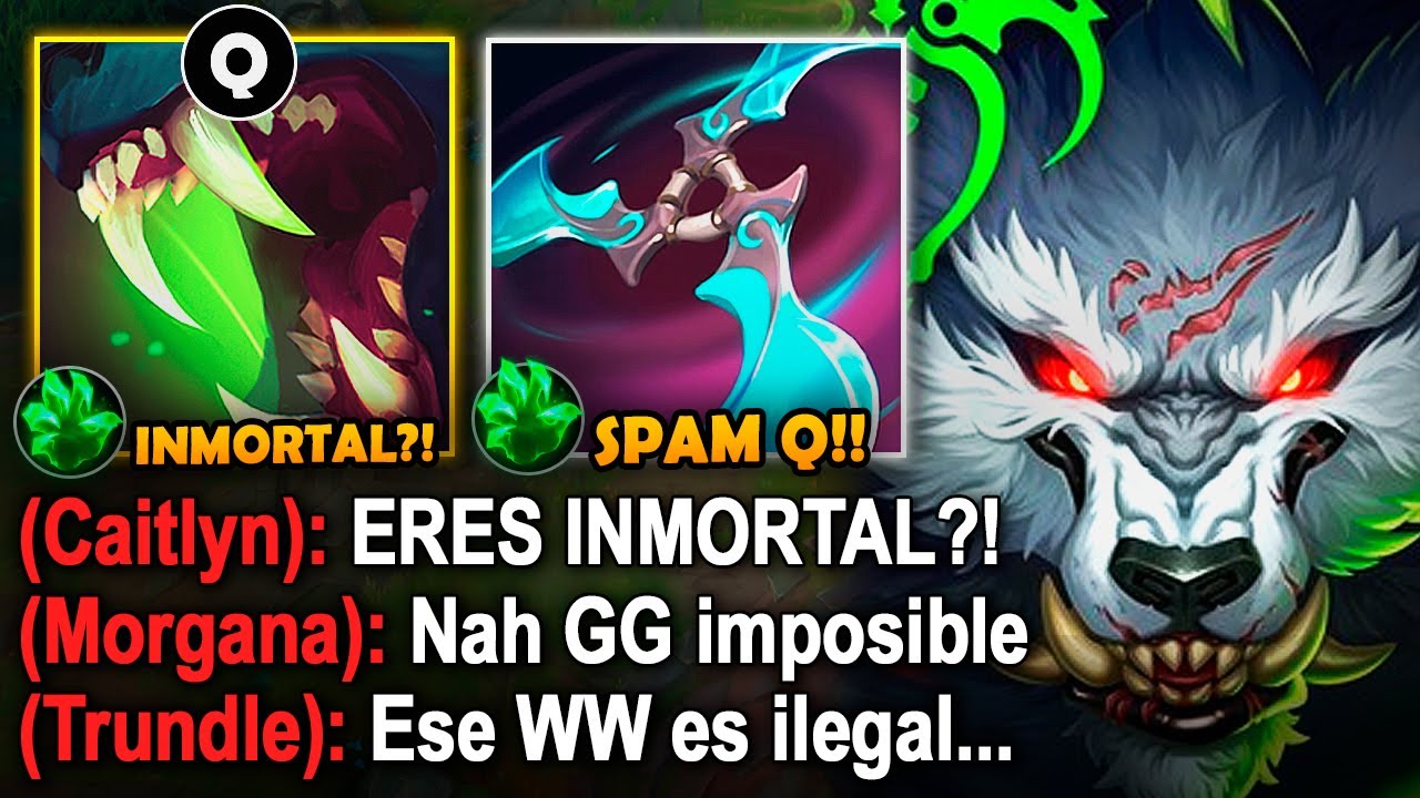 Warwick pero su build inmortal que refresca la Q cada 1 segundo