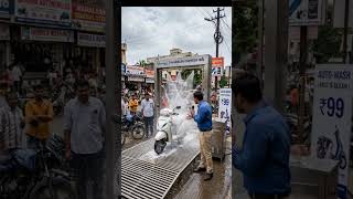 Bike Washing Ka Smart Jugaad 😱🏍️ Gaon Ka Amazing Idea #shorts