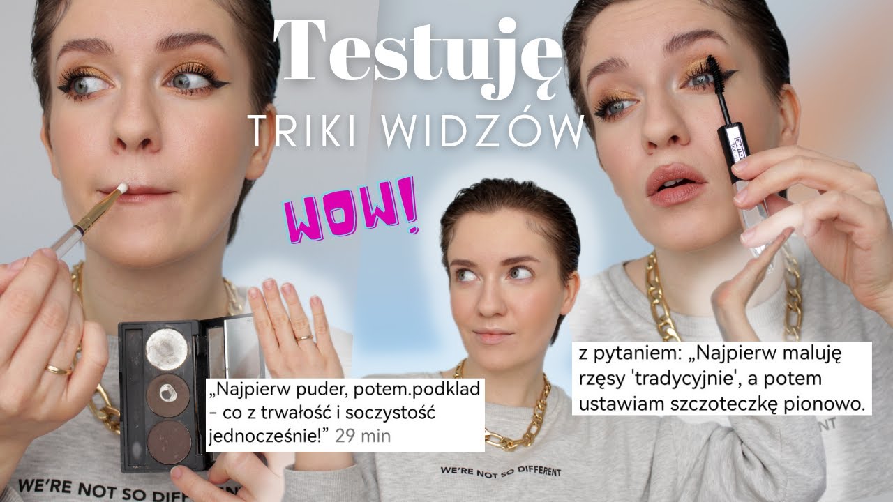 TESTUJĘ makijażowe TRIKI WIDZÓW! Czy to się uda???