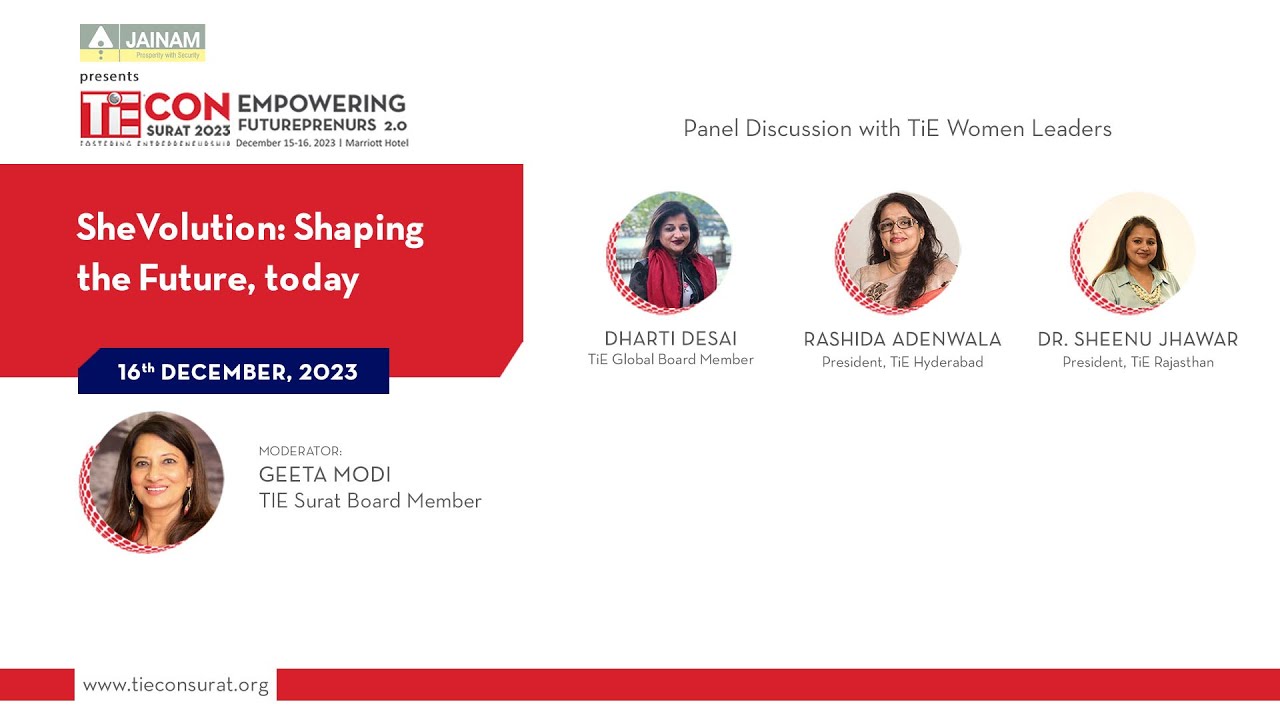 TiECon Surat 2023 :- SheVolution: Shaping the Future, today with TiE Women Leaders