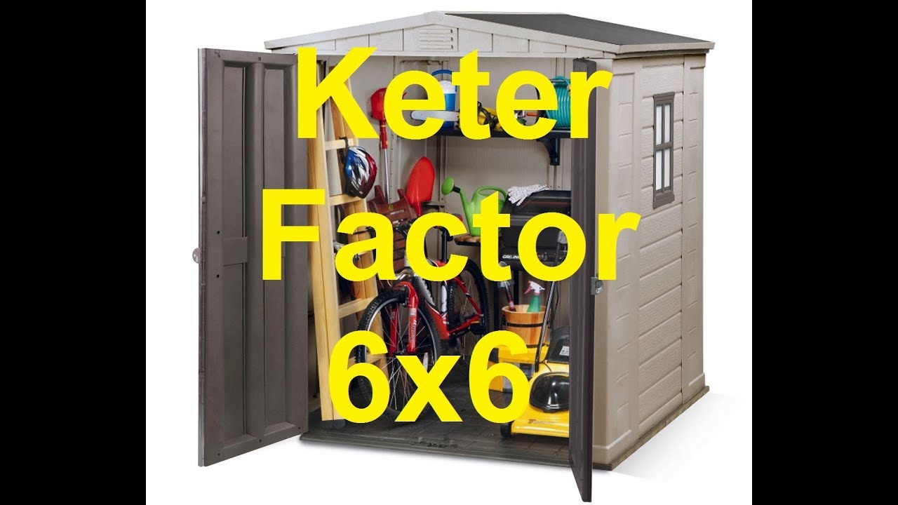 Keter factor 6x6 כתר פלסטיק מחסן פקטור how to build Garden 