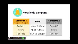 Summer School Schedule Access (Spanish)
