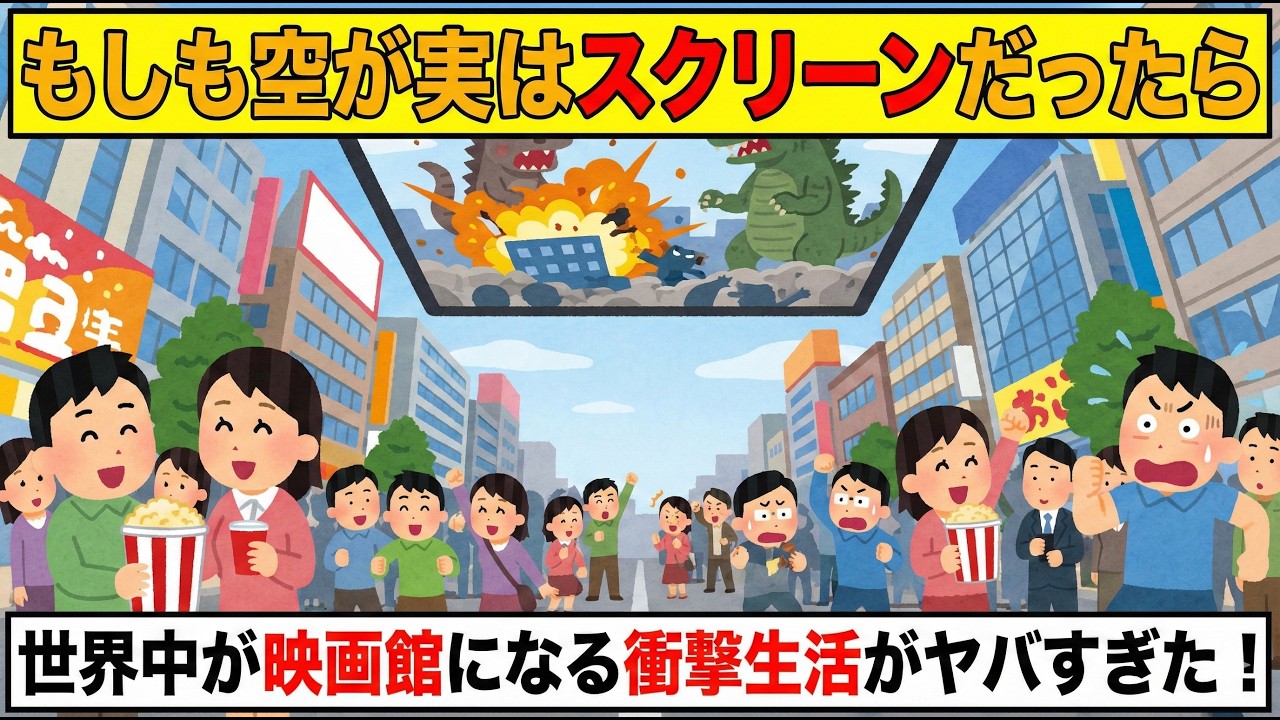 空の「設定」変えてみた！オーロラ見放題＆巨大ネコが雲を突き抜ける！？空がスクリーンの世界が最高すぎる件 【 もしも 科学 空想 雑学 】