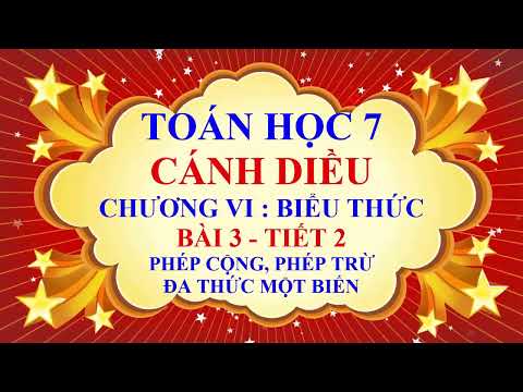 Video Toán học lớp 7 - Cánh Diều - Chương 6 - Bài 3 - Phép... - youtube