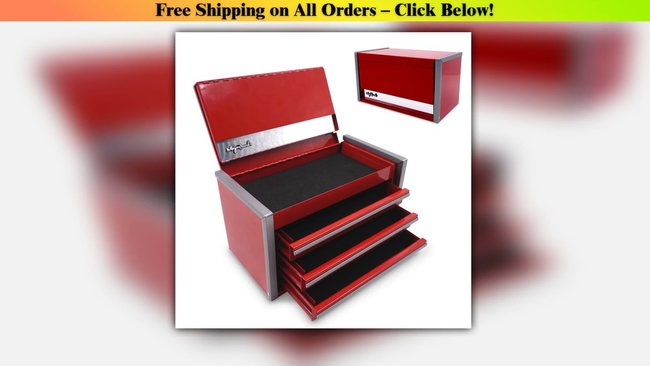 MayRecords Portable Metal Mini Toolbox Household Set Portable Repair Multi-function Drawer