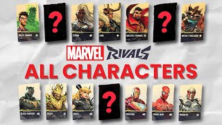 All 20 HEROES and VILLAINS in MARVEL RIVALS…