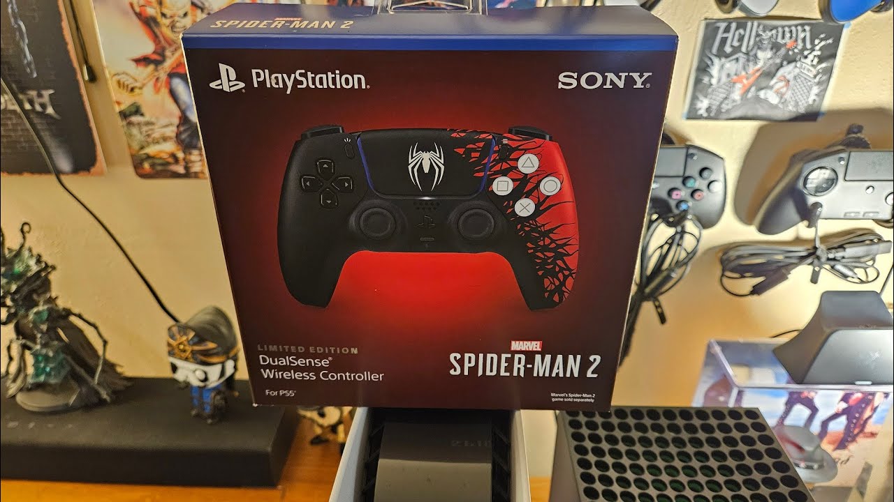 PS5 Marvel's Spider-Man 2 Limited Edition DualSense Controller Console Cover