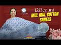 120 Count mul mul Cotton Sarees by Anitha Reddy \\ Trends block prints \\
