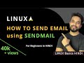 How to Send Email from Linux using SendMail Hindi 2021 💯 | MPrashant linux send email