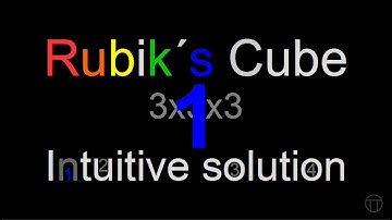 Rubik´s 3x3x3 - Intuitive Solution - NO ALGORITHMS - 1/4 - English