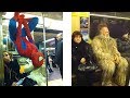 Лютые пассажиры в метро. Бэтмэн против Дартвейдера