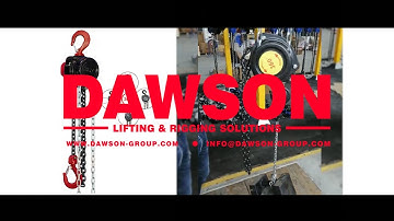 How to Use DAWSON DSVR 360° Hand Chain Hoist with Rotatable Hand Chain,360 Degrees Chain Block