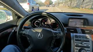 2008 Acura RL driving around and going over items on the vehicle