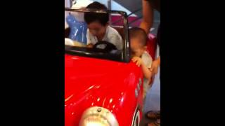 Rae In A Mobile Toy Car