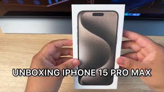 Natural Titanium iPhone 15 Pro Max Unboxing!