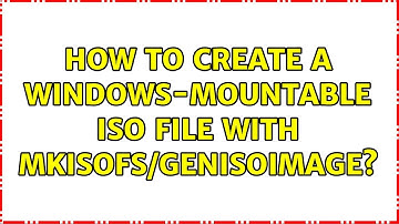 How to create a Windows-mountable ISO file with mkisofs/genisoimage?