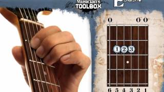how to play the e sus 4 chord on guitar esus4