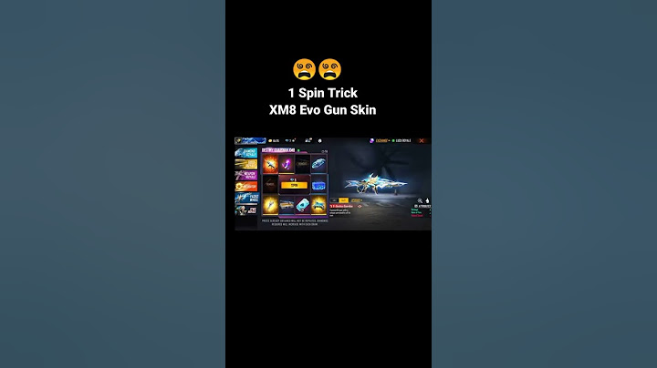 New Luckroyal XM8 Evo Gun Skin 1 Spin Trick For Free Fire #freefireshorts