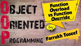 Difference between Function Overriding and Function Overloading by Farrukh Toseef in Urdu Hindi