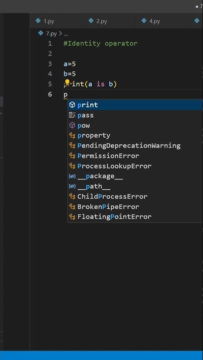 Identity operators in python... - YouTube