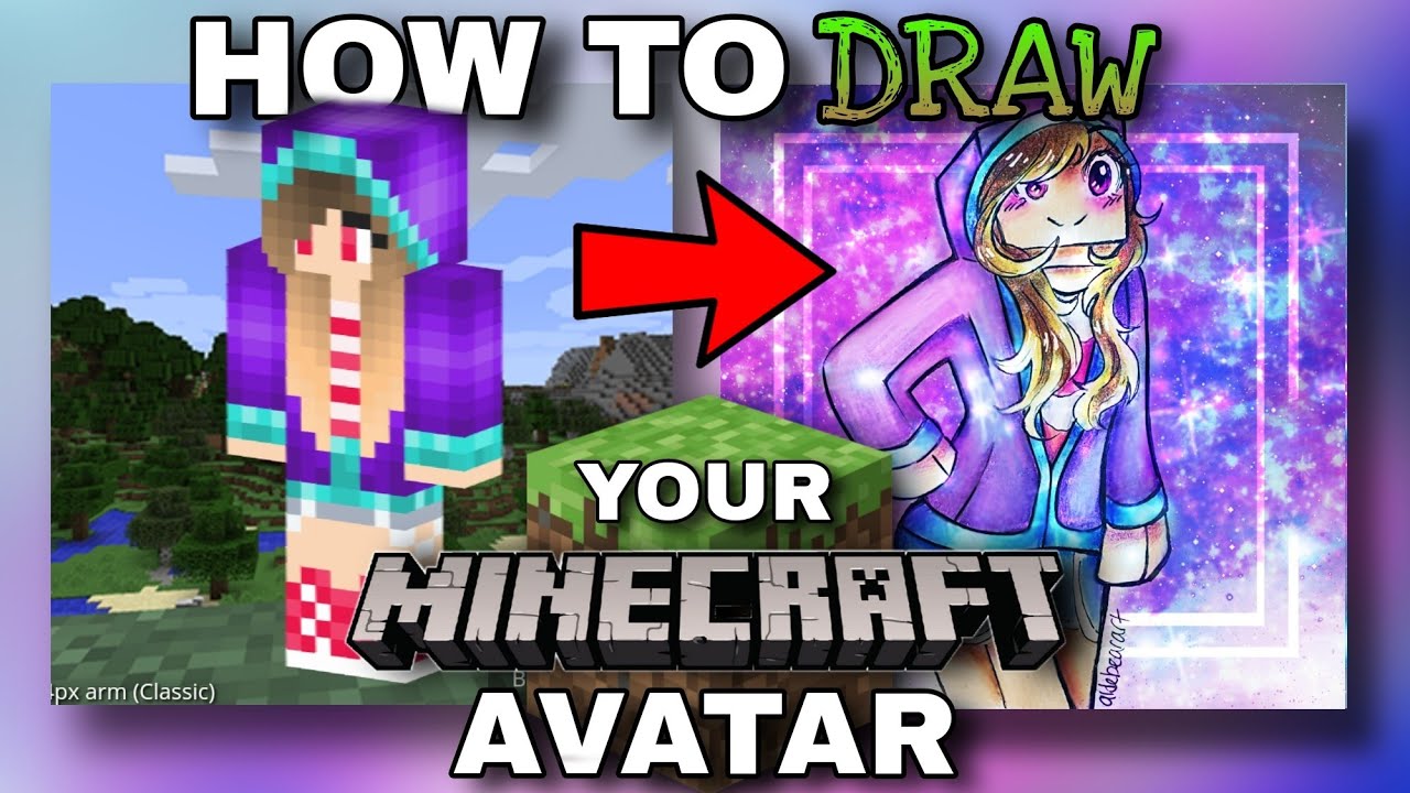 Draw your minecraft skin or roblox avatar in anime style by