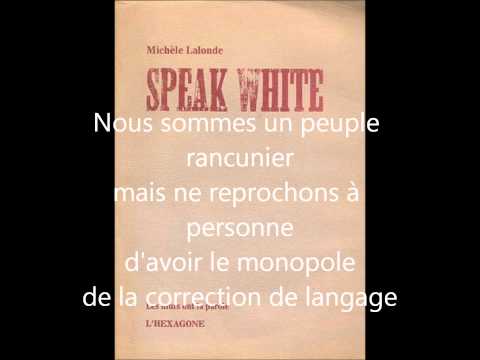 Speak White en version "heavy metal" (Pierre Falar...