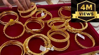 Light weight Gold bangle designs with weight & price | Gold bangle designs screenshot 2