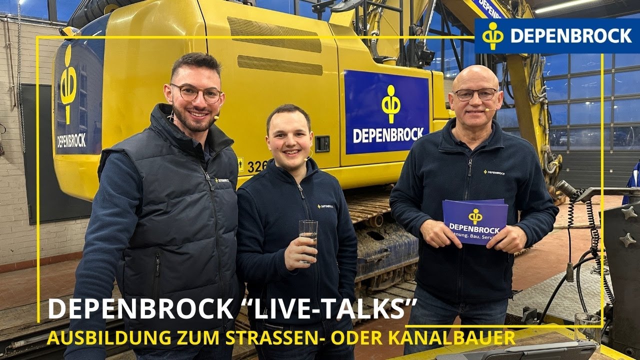 DEPENBROCK „Live-Talks” | Ausbildung zum Straßen- oder Kanalbauer