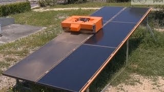 Solar panels cleaning robot روبوت متخصص بتنظيف لوحات الطاقة الشمسية