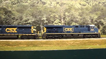 Custom MTH CSX ES44AC #3024 LokSound