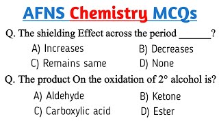 AFNS Chemistry Tests Important MCQS | AFNS Test Preparation 2023 screenshot 2