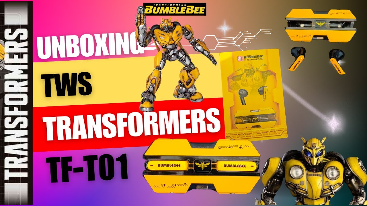 Unboxing TWS Transformers T01 Earbuds Earphone BUMBLEBEE Edition