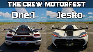 The Crew Motorfest - Koenigsegg One:1 vs Koenigsegg Jesko - Drag Race