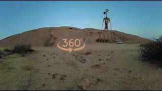 VR 360° 4K - Siren Head sighting in Namib Desert - Namibia, Africa