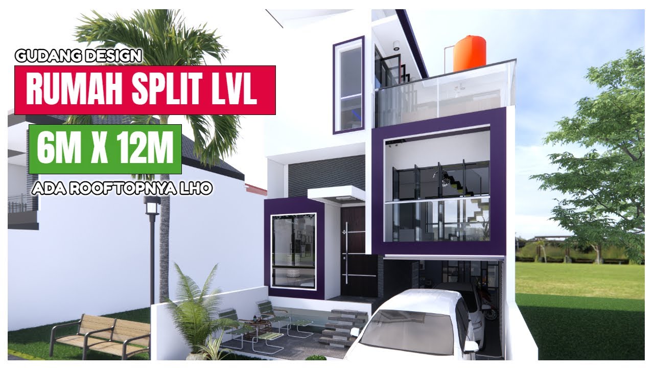 Rumah 6x10 Dilahan 6x12 Bisa Ada 3 Kamar Garasi 2 Mobil Dapur Luas Rooftop Ini Triknya YouTube