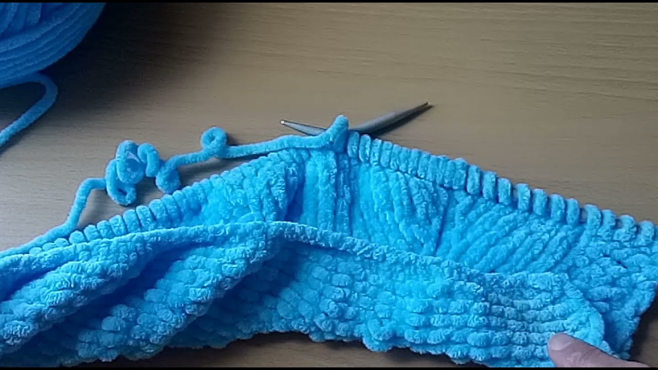 Yakadan Başlama Kadife İp İle Yelek // Büyük İlik Açma